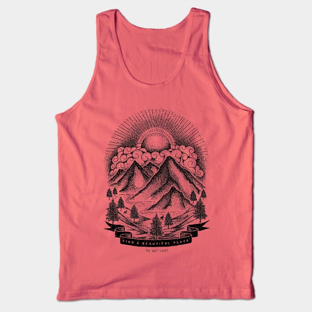 FIND A BEAUTIFUL PLACE Tank Top by vincentcousteau